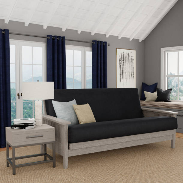 Rush Furniture Box Cushion Futon Slipcover & Reviews Wayfair